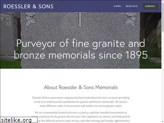 roesslermemorials.com