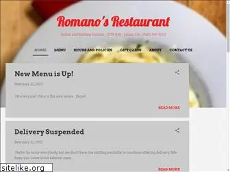 romanosrestaurantjulian.com