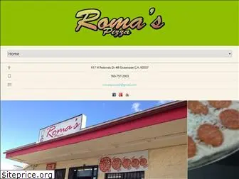 romaspizzas.com