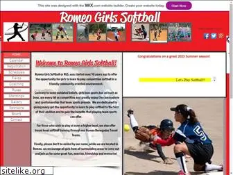 romeogirlssoftball.com