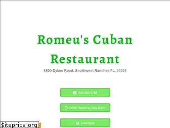 romeuscubanrestaurant.com