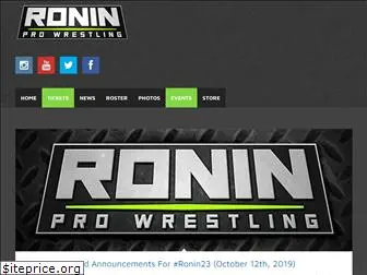 roninprowrestling.com