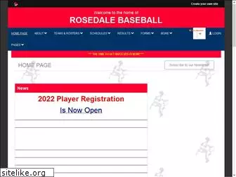 rosedalebaseball.com