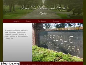 rosedalememorialpark.com