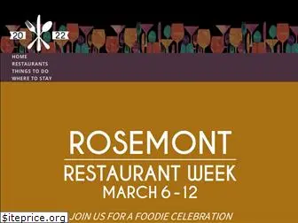 www.rosemontrestaurantweek.com