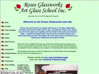 rosesglassworks.com