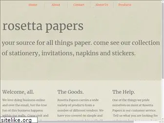 rosettapapers.com