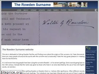 rowdensurname.org