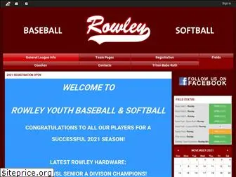 rowleyyouthsoftball.com