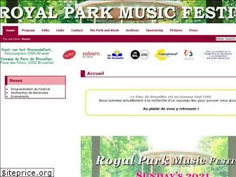 royalparkmusicfestival.be
