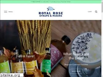 royalrosesyrups.com