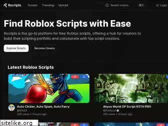 Roblox Scripts - Rscripts, The #1 Free Roblox Script Provider!