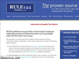 rule144solution.com