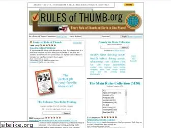 rulesofthumb.org