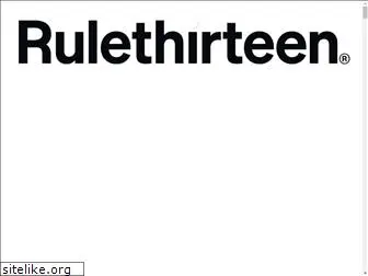 rulethirteen.com