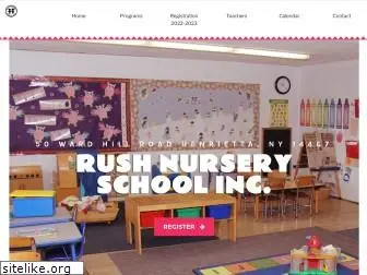 rushnurseryschool.org