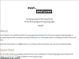 rust-analyzer.github.io