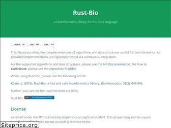 rust-bio.github.io