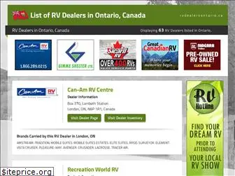 rvdealersontario.ca