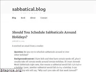 sabbatical.blog