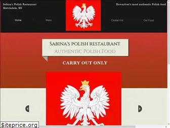 sabinaspolishrestaurant.com