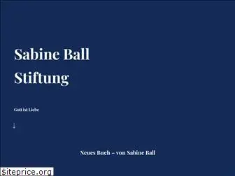 sabine-ball-stiftung.de