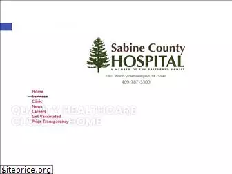 sabinecountyhospital.com
