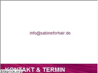 sabineforhair.de