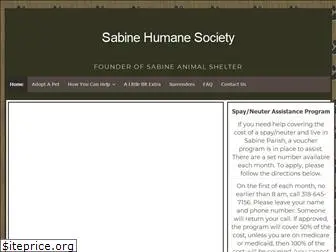 sabinehumanesociety.com