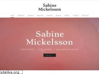 sabinemickelsson.com
