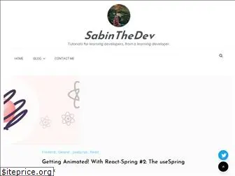 sabinthedev.com
