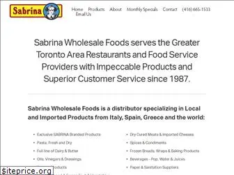 sabrinafoods.com