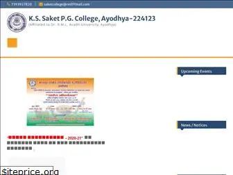 saketpgcollege.org.in