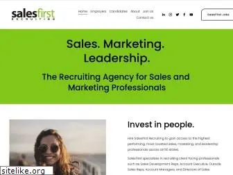 salesfirstrecruiting.com