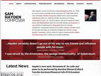samhaydencomposer.com