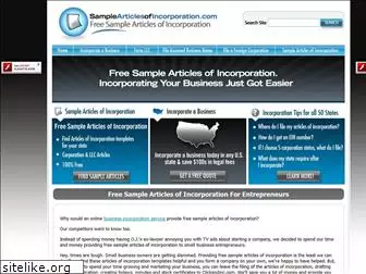 samplearticlesofincorporation.com