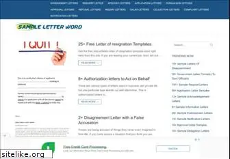 sampleletterword.com