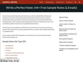 samplenotes.net