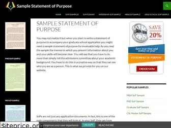 samplestatementofpurpose.net