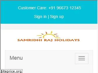 samridhirajholidays.com