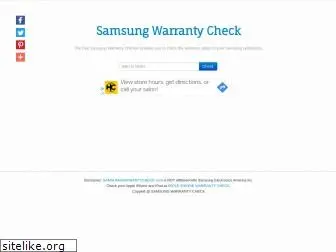 samsungwarrantycheck.com