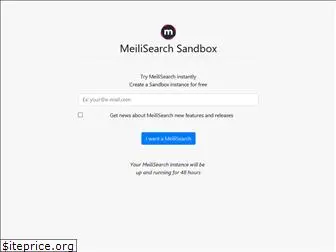 sandbox.meilisearch.com