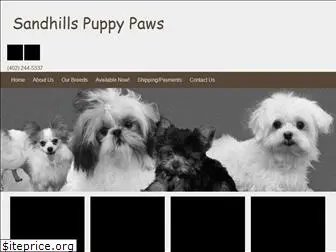 sandhillspuppypaws.com