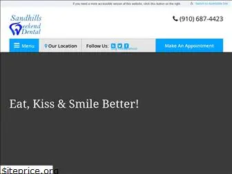 sandhillsweekenddental.com