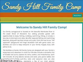 sandyhillfamilycamp.com