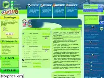 saniloc.fr - jeux de pronostics sportifs gratuits - football - rugby - nba - formule1 - videos