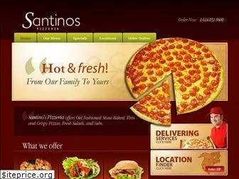 santinospizzeria.com