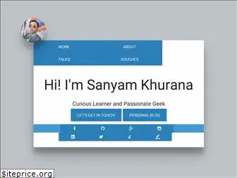 sanyamkhurana.com