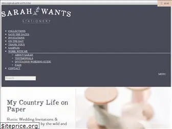 sarahwants.com