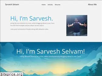 sarveshselvam.com
